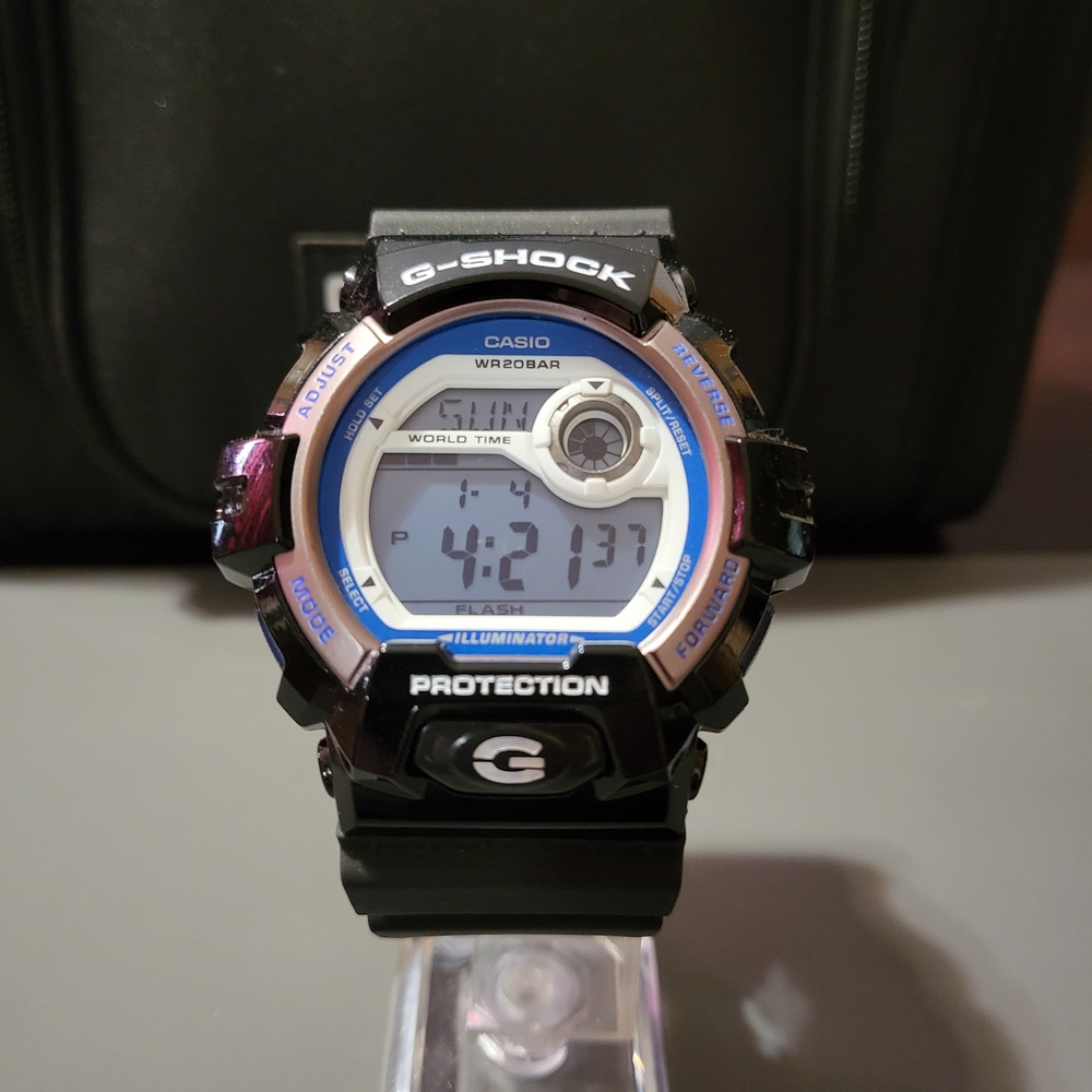 !!SOLD!! WATCH ⌚️ G-8900SC BLACK / WHITE / BLUE